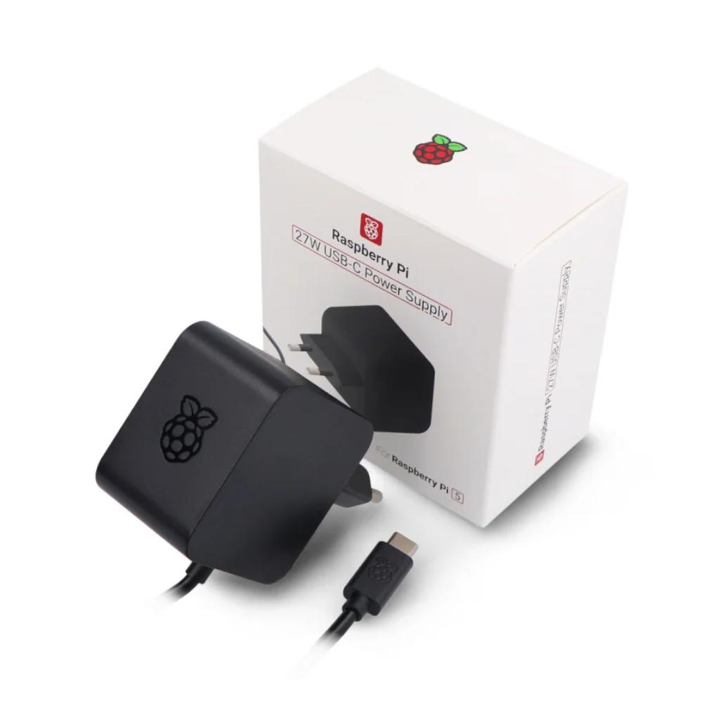 Fonte De Alimentação Para Raspberry Pi 5 27W USB-C Preto