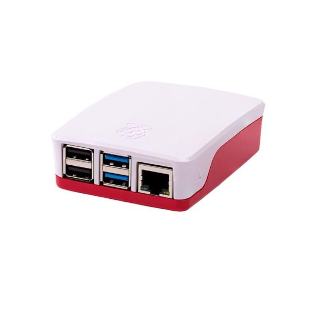 Caixa Vermelha/Branca Para Raspberry Pi 4 Model B