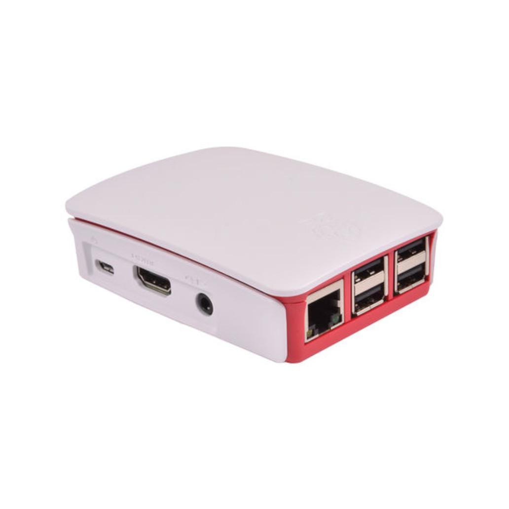 Caixa Vermelha/Branca Para Raspberry  P/ Pi 3 B/B+