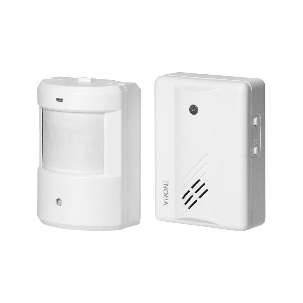 Alarme c/ sensor movimento pir 100m virone