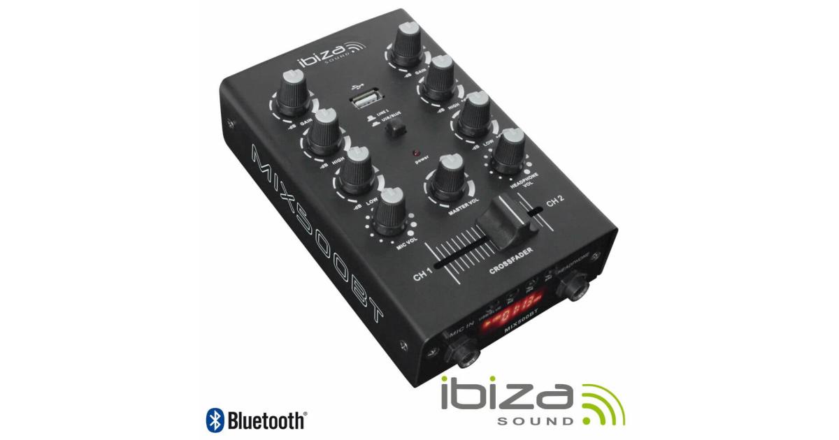 Table de mixage musique MX802 - 8 canaux USB bluetooth - Ibiza