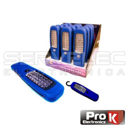 Lanterna Com 24 Leds De Alto Brilho Rectangular Prok
