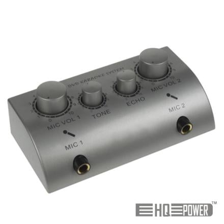 Misturador Karaoke C/2 Entradas, Echo, Microfone Hqpower