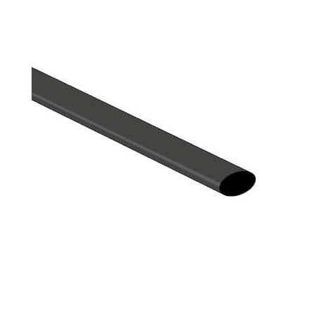 Manga Termoretrátil 6.4mm Preto 1 Metro