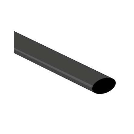 Manga Termoretrátil 9.5mm Preto 1 Metro