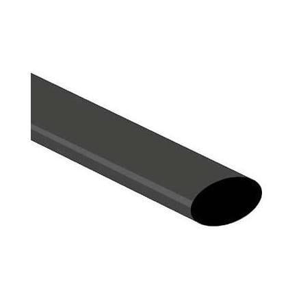 Manga Termoretrátil 12.7mm Preto 1 Metro
