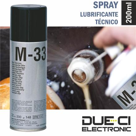 Spray Lubrificante Técnico M-33 200ml Due-Ci