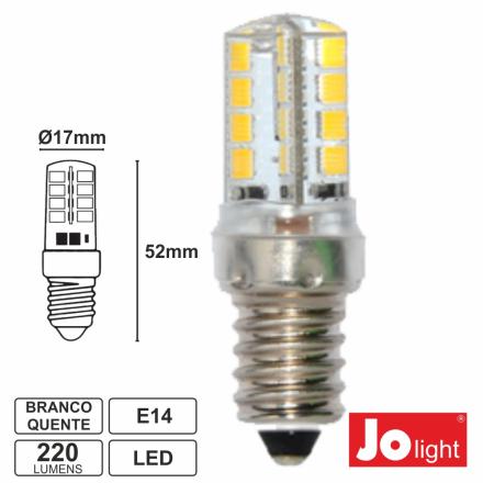 Lâmpada Led 3w=25w 24v Branco Quente Jolight