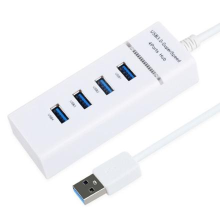 Hub USB 3.0 C/ 4 Portas Branco