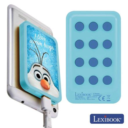 Powerbank 4000ma C/Cabo Usb E Ventosas Frozen Lexibook