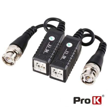 Conversor Passivo Hd 2x Balun Vídeo Terminais Aperto Prok