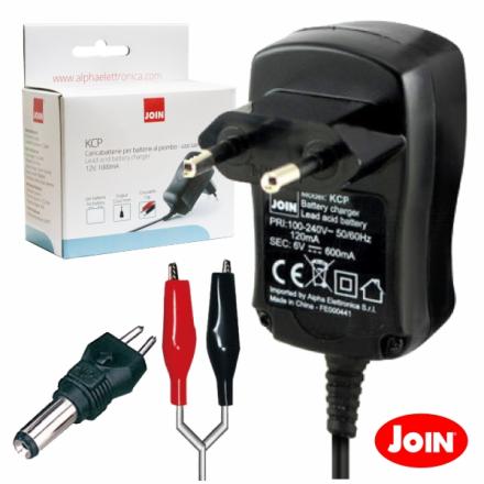 Carregador De Baterias 6v 600ma C/ Proteção Join