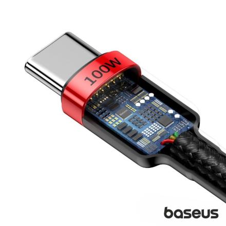 Cabo USB-C 2.0 PD Macho P/ USB-C PD Macho 5A 2m 100W BASEUS