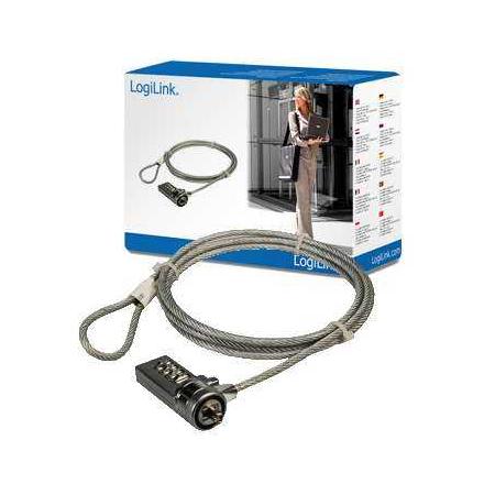 Fio De Segurança Portátil Logilink 1.5m Pc Lock
