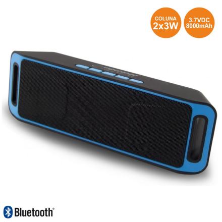 Coluna Bluetooth Portátil INOVALLEY Hp72Bth 20 W
