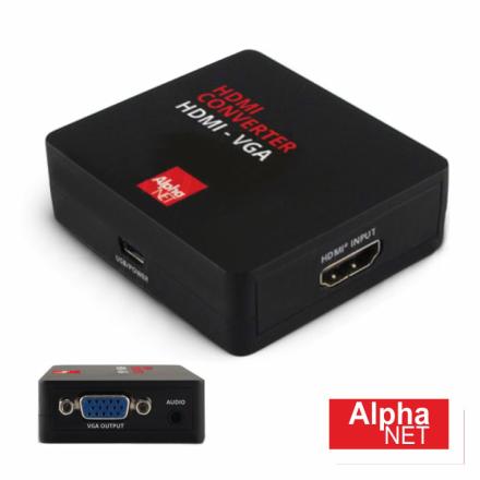 Conversor Hdmi -> Vga C/ Áudio Amplificado Alphanet