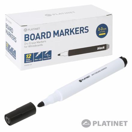 Marcador Preto Caixa 12 Unidades Platinet
