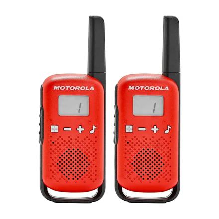 Pack 2 Walkie Talkies Motorola TLKR T42 PMR446 Vermelho