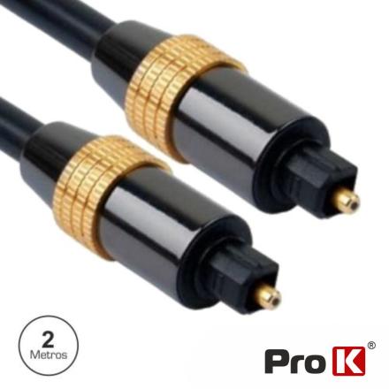 Cabo Fibra Óptica Toslink-Toslink 2m Prok