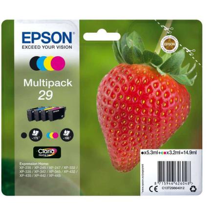 Tinteiro Pack 4 (Preto/Amarelo/Cian/Magenta) 29 Epson