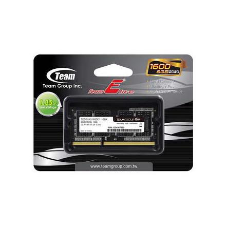 Memória RAM SO-DIMM Team Group Elite 8GB DDR3L 1600MHz CL11