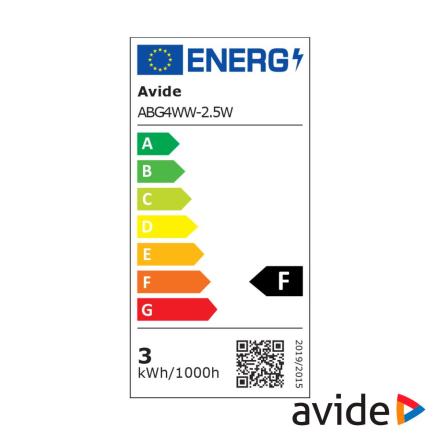 Lâmpada Led G4 2.5w 12v 3000k 200lm Avide