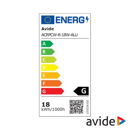 Painel Leds Redondo 18w 220mm 6400k 1500lm Avide