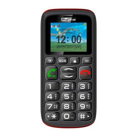 Telemóvel MAXCOM Comfort MM428 1.8" Dual Sim Preto/Vermelho