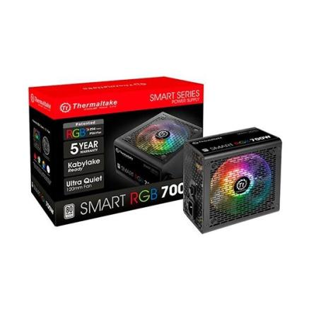 Fonte Alimentação Thermaltake Atx 700w Smart Rgb Preto