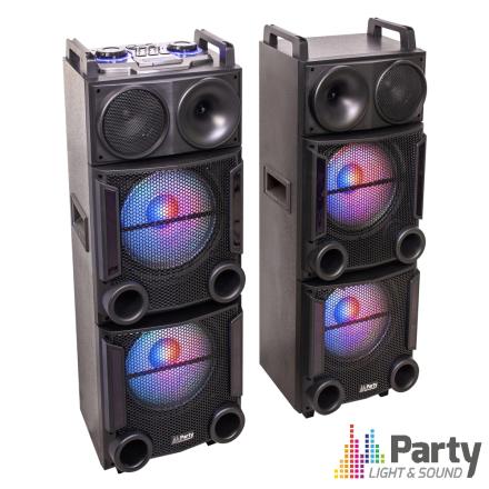 Sistema De Som USB/SD/Bluetooth 2 X 12"/ 30cm 1200W