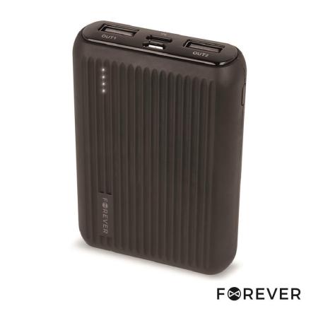 Powerbank 10000mA C/ Ficha Micro USB 2USB Forever