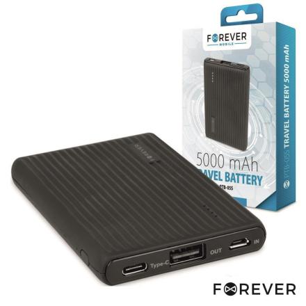 Powerbank 5000mA C/ Ficha Micro USB 2USB Forever