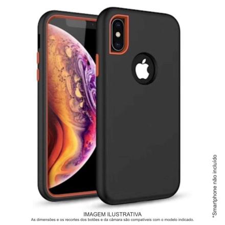 Capa TPU 3em1 Anti-choque P/ iphone XS Max Preto