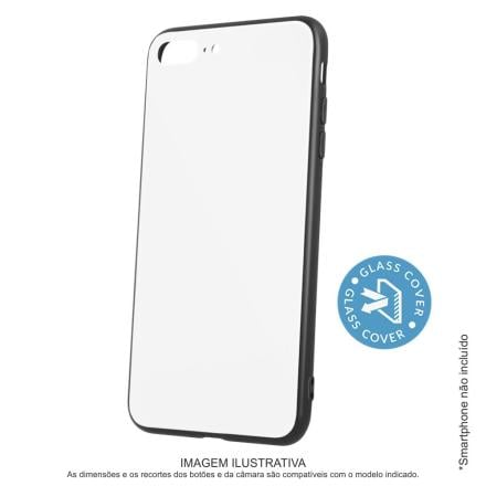 Capa TPU Anti-choque C/ Vidro P/ iphone X/XS Branco