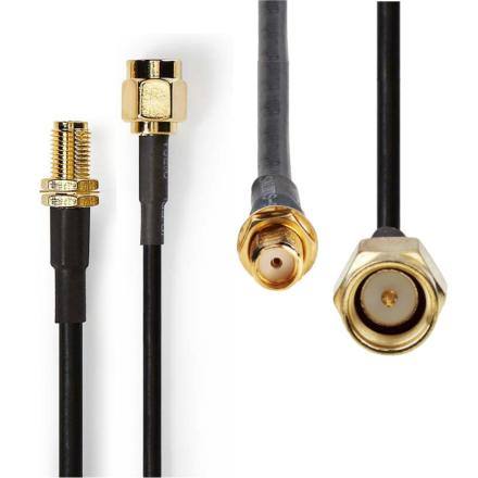 Cabo De Antena HSR-200 SMA Macho - SMA Fêmea 10M NEDIS