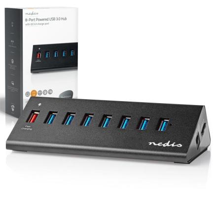 Hub USB 8 Portas USB 3.0 QuickCharge NEDIS