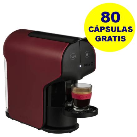 Máquina De Café Delta Q Quick Vermelho + 80 Cápsulas
