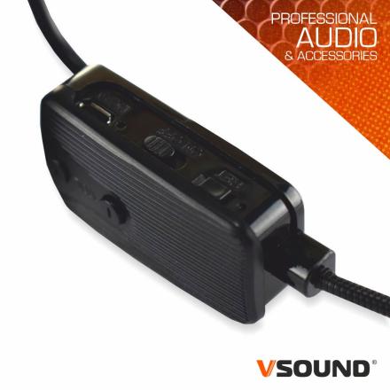 Mini Coluna Amplificada 3" USB/BT/FM/SD/Bat UHF Preto VSOUND
