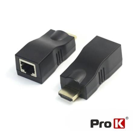Receptor E Transmissor HDMI Via RJ45 30M PROK