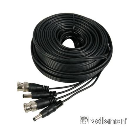 Cabo De Conexão p/ DVR4 / DC e Câmeras - 20M VELLEMAN