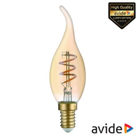 Lâmpada E14 3W Vela 230V Filamento 2700K 180lm AVIDE