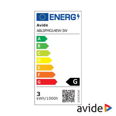 Lâmpada E14 3W Globo 230V Filamento 2700K 180lm AVIDE
