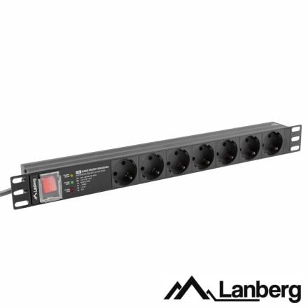 Extensão Eléctrica C/ 7 Saídas Interruptor P/ Rack 19" LANBE