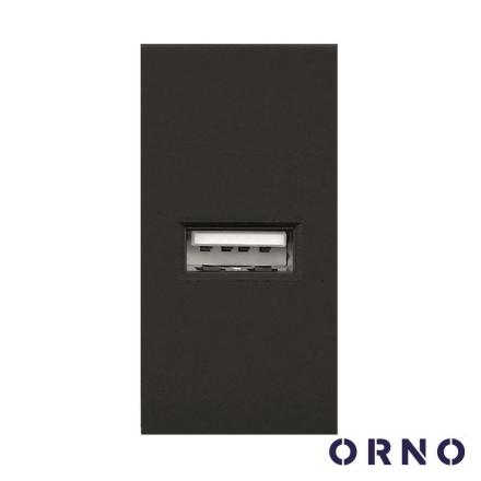 Módulo USB 22.5x45mm P/ Encastrar OR-GM-9010/B ORNO