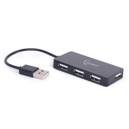 Hub 4 Portas Usb Gembird 2.0 Preto