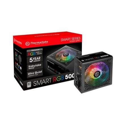 Fonte Alimentação Thermaltake Atx 500w Smart Rgb Preto