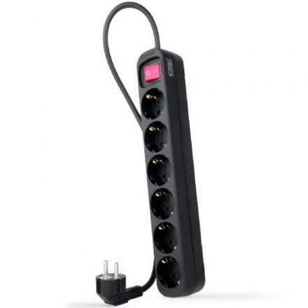 Extensão C/ Interruptor Nanocable 6 Saidas 1,4M Preto