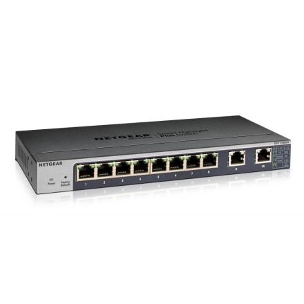 Hub Switch 8 Portas Netgear Gs110emx