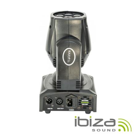 Moving Head 6x12W Wash Anel 6 LEDS DMX Mic IBIZA