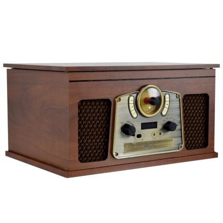 Gira-Discos 33/45/78RPM Vintage 2x20W Madeira
